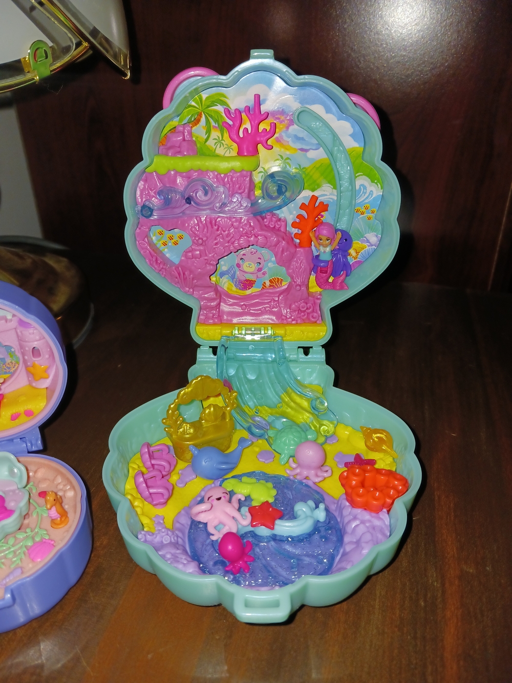 Lot of 2 Mermaid Polly Pocket Playset Including Keepsake Collection Compact 2025 - Picture 3 of 4